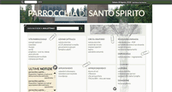 Desktop Screenshot of parrocchiasantospirito.com