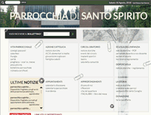 Tablet Screenshot of parrocchiasantospirito.com